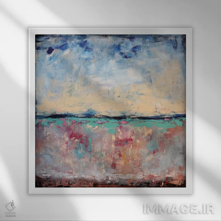 تابلو دکوراتیو در رویا اثر رباورهاا کریستوا - نمای قابدار سفید