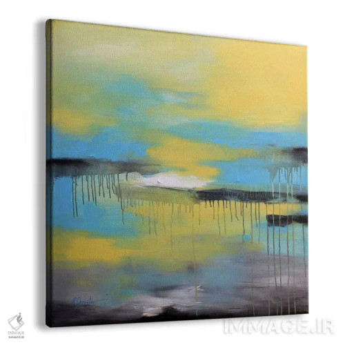 تابلو دکوراتیو حال و هوای بارانی اثر رباورهاا کریستوا - نمای پرسپکتیو محصول