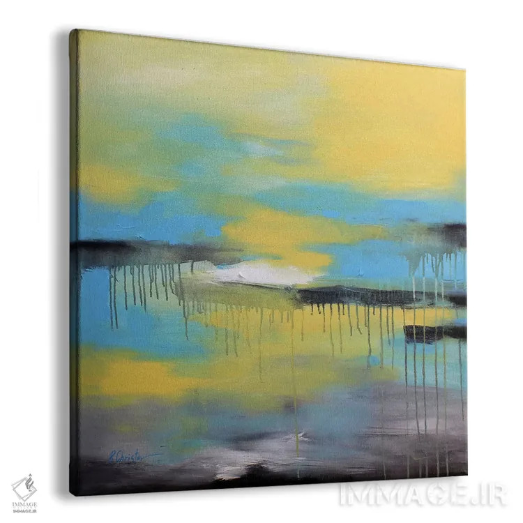 تابلو دکوراتیو حال و هوای بارانی اثر رباورهاا کریستوا - نمای پرسپکتیو محصول