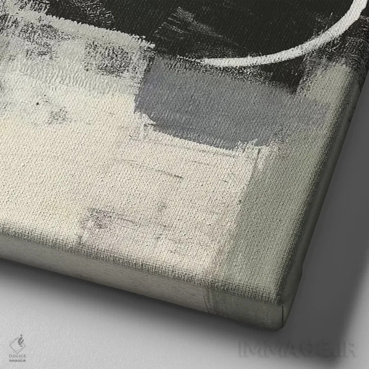 تابلو دکوراتیو شروع تازه یک اثر رباورهاا کریستوا - نمای نزدیک بافت بوم