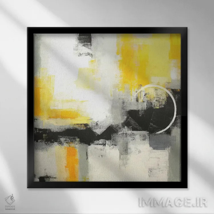 تابلو دکوراتیو شروع تازه یک اثر رباورهاا کریستوا - نمای قابدار مشکی