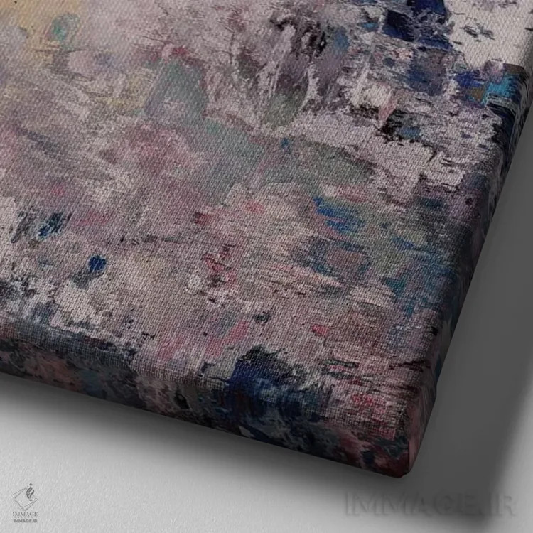 تابلو دکوراتیو امروز اثر رباورهاا کریستوا - نمای نزدیک بافت بوم