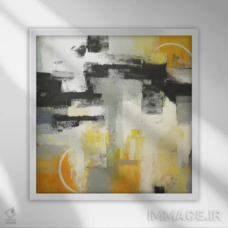 تابلو دکوراتیو شروع تازه دو اثر رباورهاا کریستوا - نمای قابدار سفید