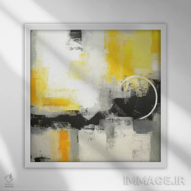 تابلو دکوراتیو شروع تازه یک اثر رباورهاا کریستوا - نمای قابدار سفید