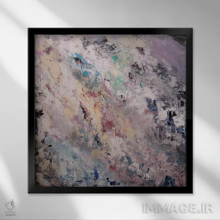 تابلو دکوراتیو امروز اثر رباورهاا کریستوا - نمای قابدار مشکی