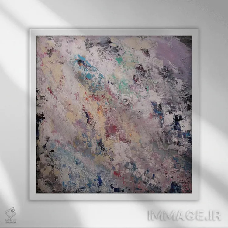 تابلو دکوراتیو امروز اثر رباورهاا کریستوا - نمای قابدار سفید