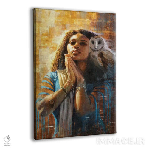 تابلو دکوراتیو الهه خرد اثر کریستوفر کلارک - نمای پرسپکتیو محصول