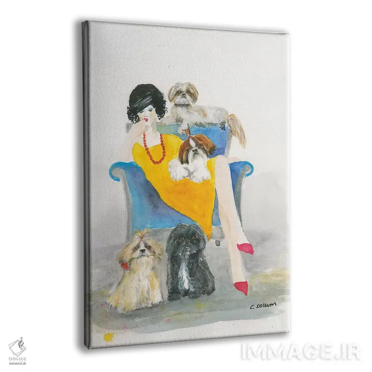 تابلو دکوراتیو یک شیتزو دیگر لازم دارم اثر کانی کالم - نمای پرسپکتیو محصول