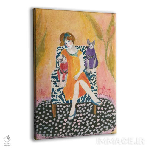 تابلو دکوراتیو بانوی اسفینکس اثر کانی کالم - نمای پرسپکتیو محصول