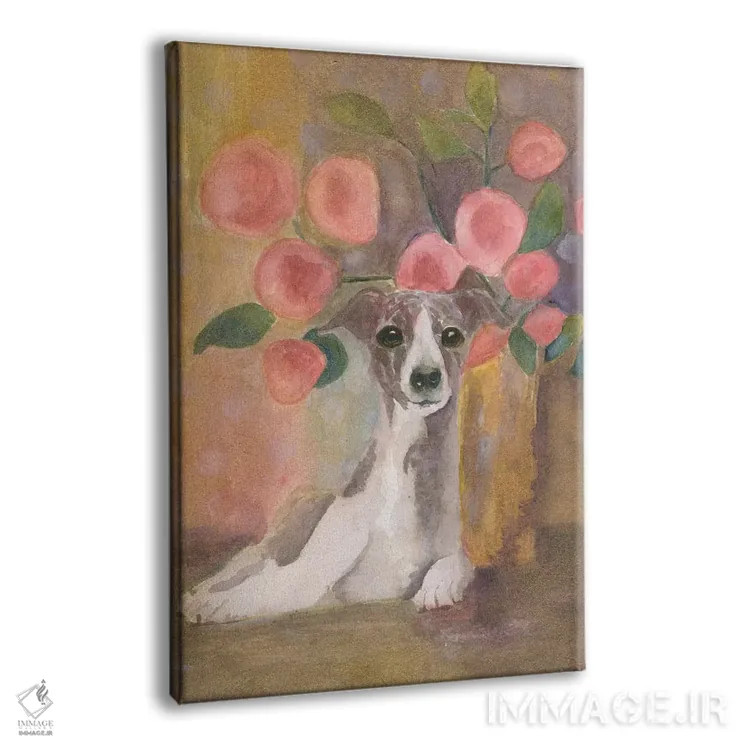 تابلو دکوراتیو زیبا نشسته اثر کانی کالم - نمای پرسپکتیو محصول