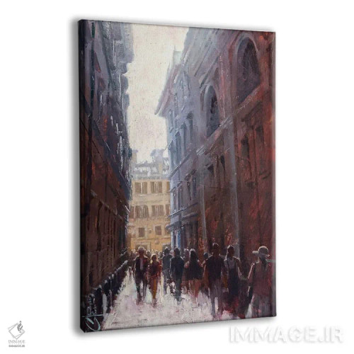 تابلو دکوراتیو کوچه رم II اثر کریستوفر کلارک - نمای پرسپکتیو محصول