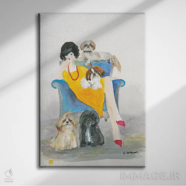 تابلو دکوراتیو یک شیتزو دیگر لازم دارم اثر کانی کالم - نمای روبهرو روی دیوار