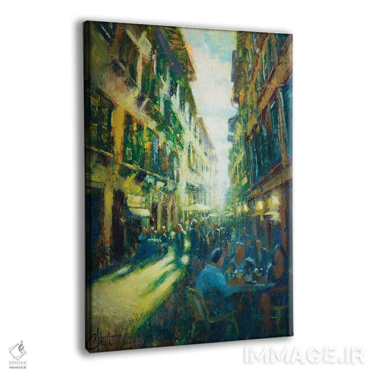 تابلو دکوراتیو خیابان فلورانس اثر کریستوفر کلارک - نمای پرسپکتیو محصول