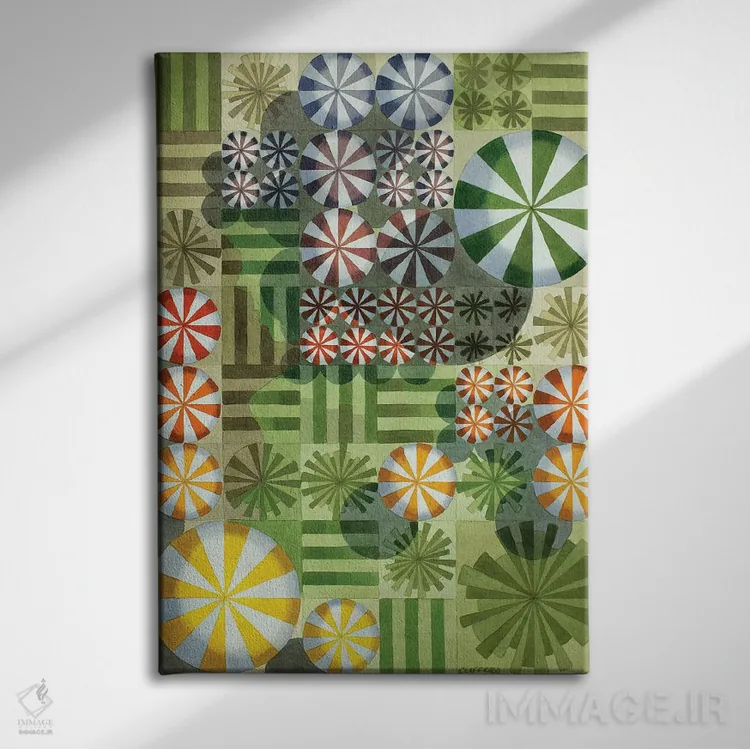 تابلو مدرن سایه انداختن بر محصولات طبیعت مادر اثر کوری کلیفورد - نمای روبهرو روی دیوار