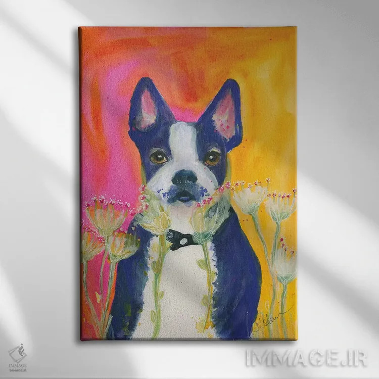 تابلو دکوراتیو غروب بوستون اثر کانی کالم - نمای روبهرو روی دیوار