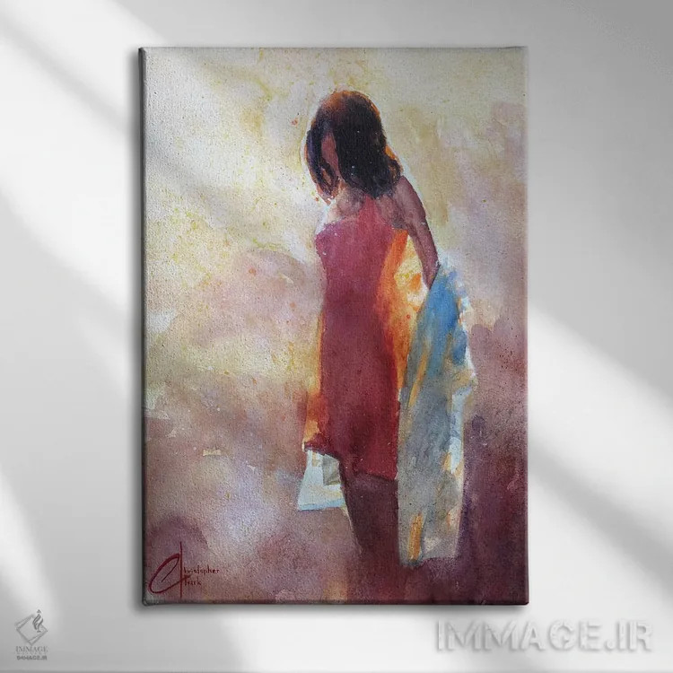 تابلو دکوراتیو زیبایی نرم اثر کریستوفر کلارک - نمای روبهرو روی دیوار