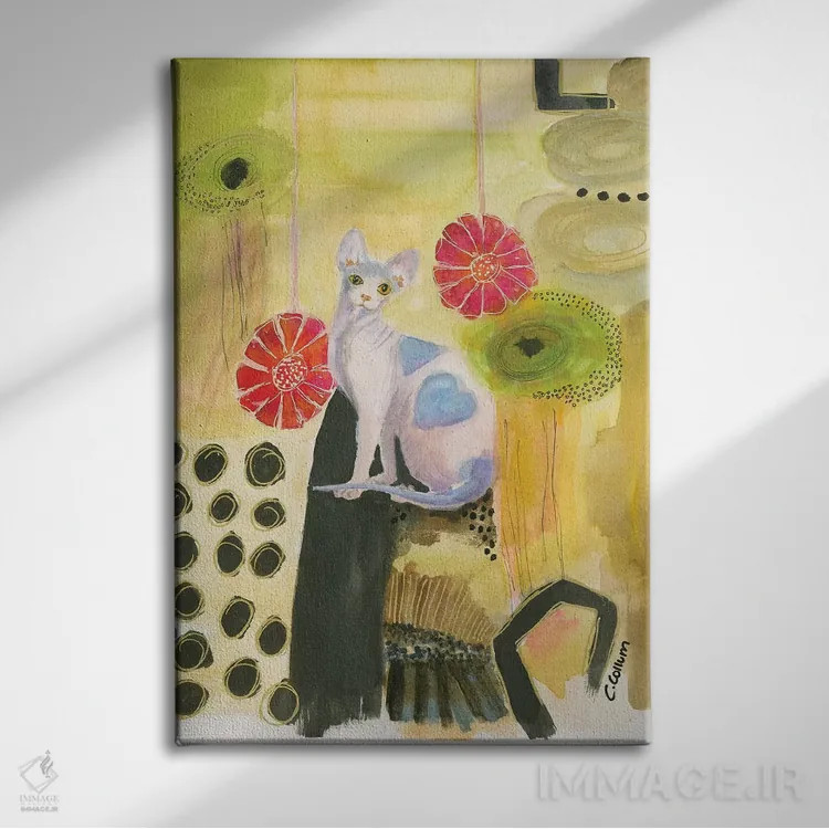 تابلو دکوراتیو تا ماه دوستم داشته باش اثر کانی کالم - نمای روبهرو روی دیوار