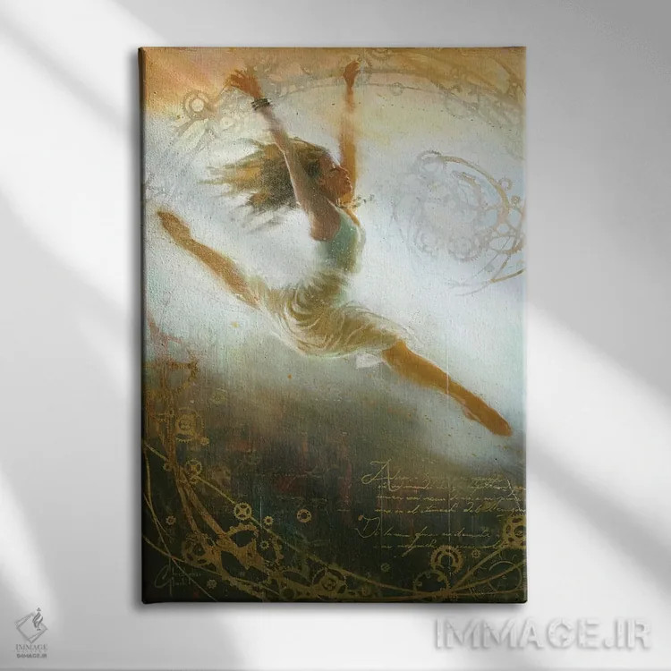 تابلو دکوراتیو دل به دریا زدن اثر کریستوفر کلارک - نمای روبهرو روی دیوار