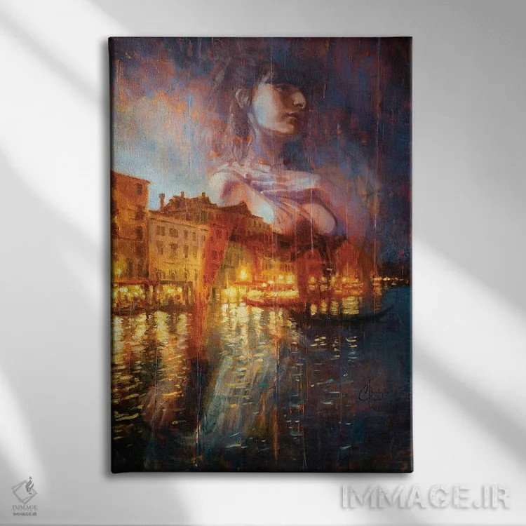 تابلو دکوراتیو رویاپردازی اثر کریستوفر کلارک - نمای روبهرو روی دیوار