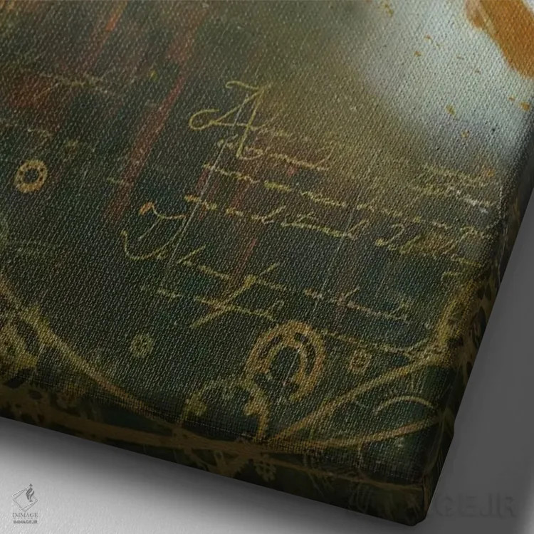 تابلو دکوراتیو دل به دریا زدن اثر کریستوفر کلارک - نمای نزدیک بافت بوم