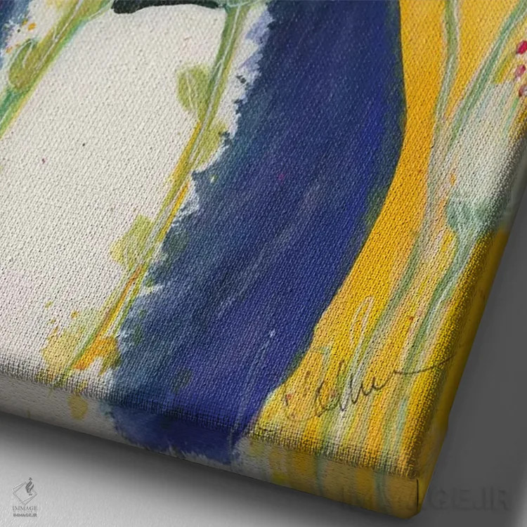 تابلو دکوراتیو غروب بوستون اثر کانی کالم - نمای نزدیک بافت بوم