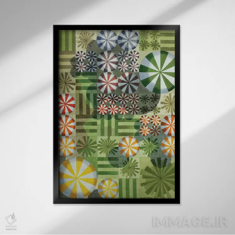 تابلو مدرن سایه انداختن بر محصولات طبیعت مادر اثر کوری کلیفورد - نمای قابدار مشکی