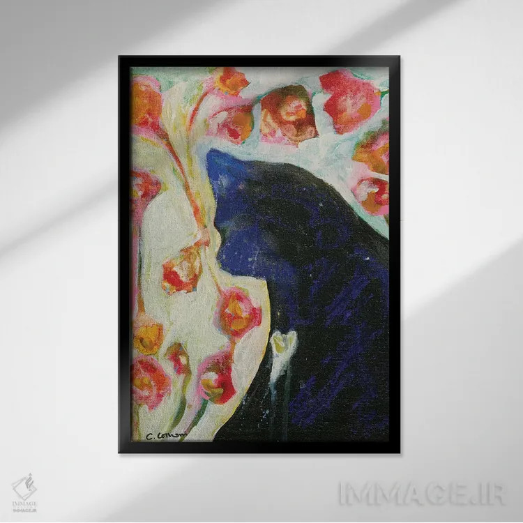 تابلو دکوراتیو مرا همان طور که هستم دوست بدار اثر کانی کالم - نمای قابدار مشکی