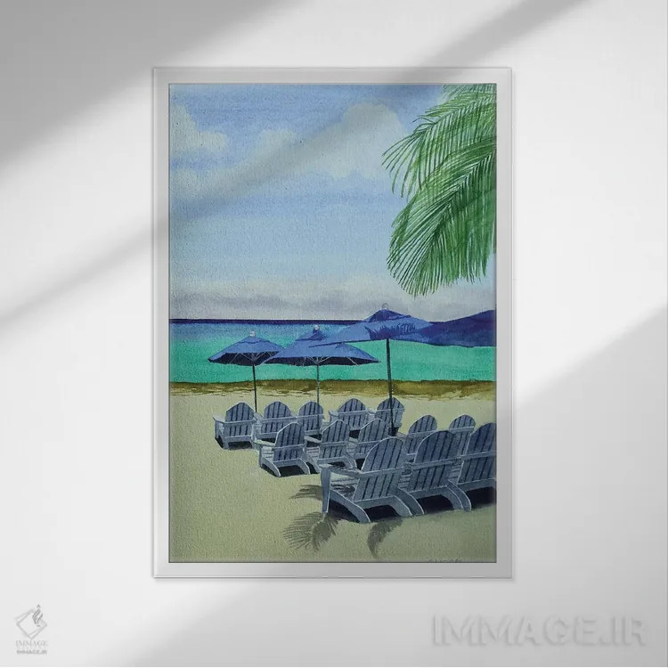 تابلو دکوراتیو کلبه کوزومل اثر کوری کلیفورد - نمای قابدار سفید