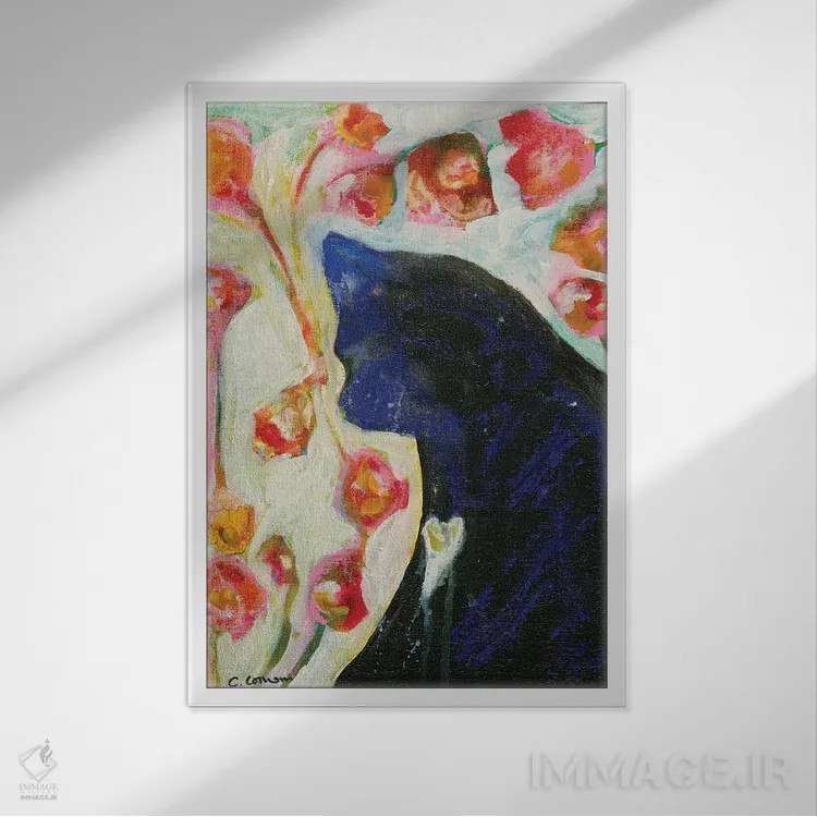 تابلو دکوراتیو مرا همان طور که هستم دوست بدار اثر کانی کالم - نمای قابدار سفید