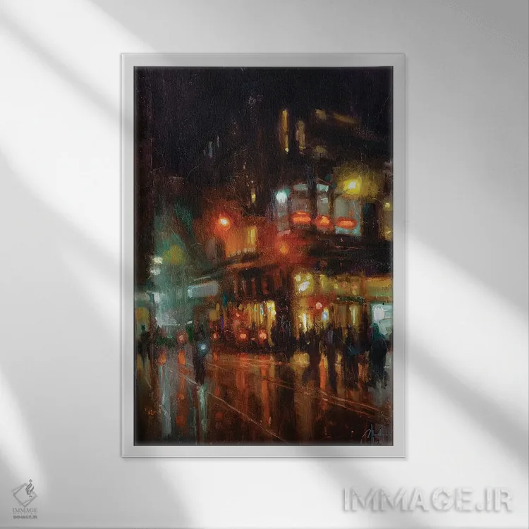 تابلو دکوراتیو نیویورک اثر کریستوفر کلارک - نمای قابدار سفید