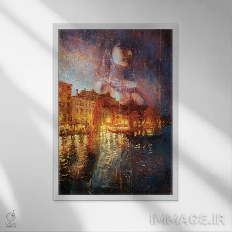 تابلو دکوراتیو رویاپردازی اثر کریستوفر کلارک - نمای قابدار سفید