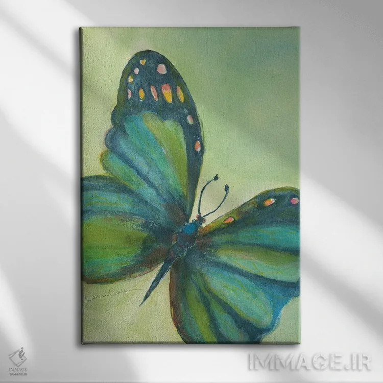 تابلو دکوراتیو امید آبی اثر کانی کالم - نمای روبهرو روی دیوار