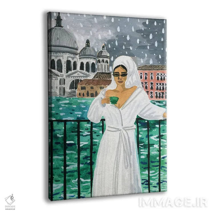 تابلو دکوراتیو وقتی در ونیز هستی اثر کارولین چسیا - نمای پرسپکتیو محصول