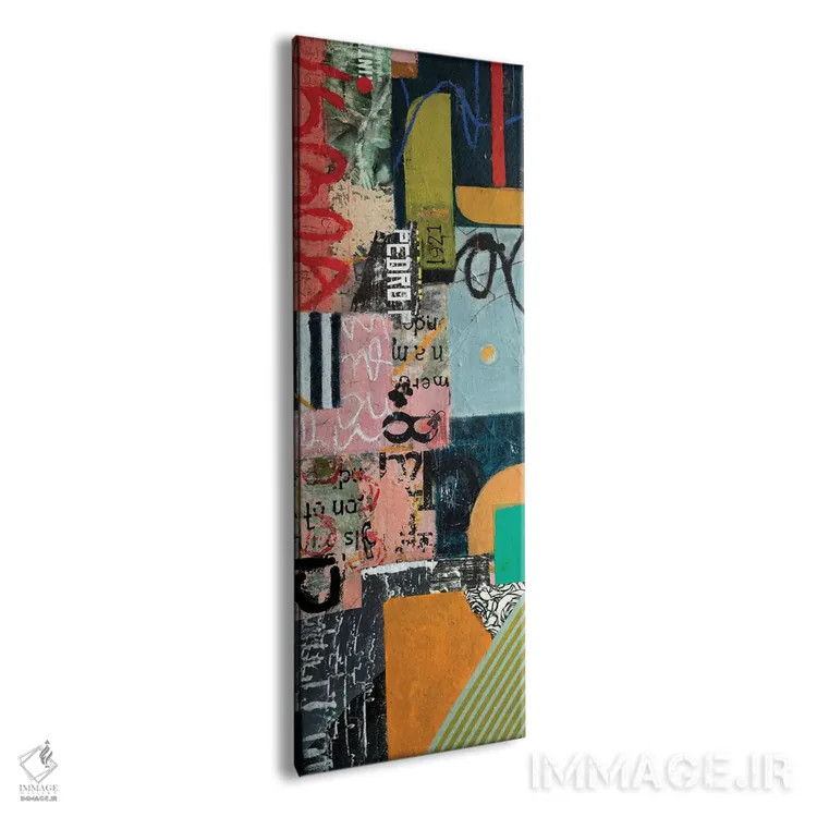 تابلو انتزاعی لیسبون اثر آندریا لوپز - نمای پرسپکتیو محصول