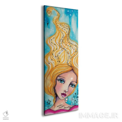 تابلو دکوراتیو مرواریدهای زیر آب اثر تامارا لاپورت - نمای پرسپکتیو محصول