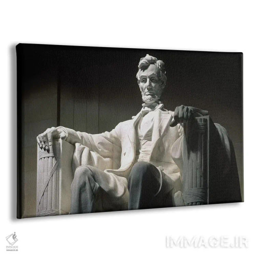 تابلو دکوراتیو یادبود لینکلن: تندیس اثر دنیل چستر فرنچ - نمای پرسپکتیو محصول