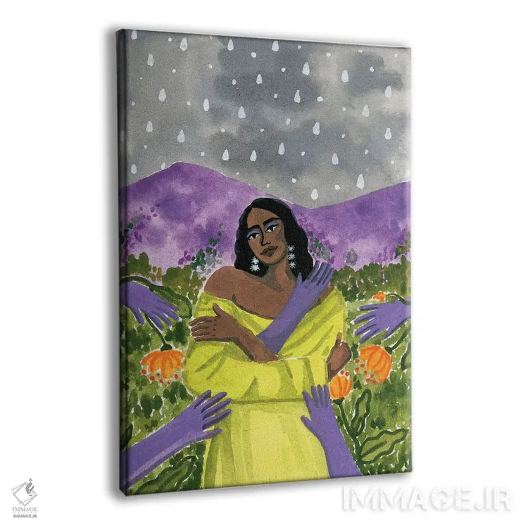 تابلو دکوراتیو تضاد اثر کارولین چسیا - نمای پرسپکتیو محصول