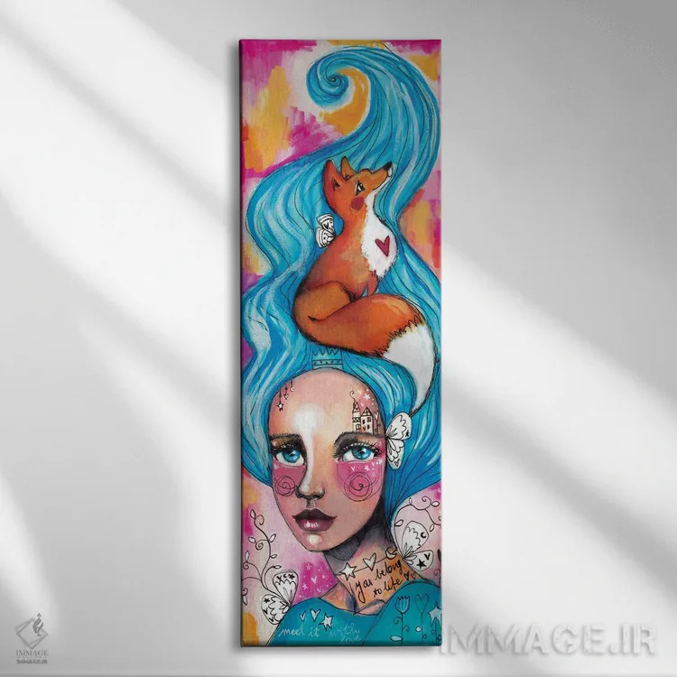 تابلو دکوراتیو تو متعلق به زندگی هستی اثر تامارا لاپورت - نمای روبهرو روی دیوار