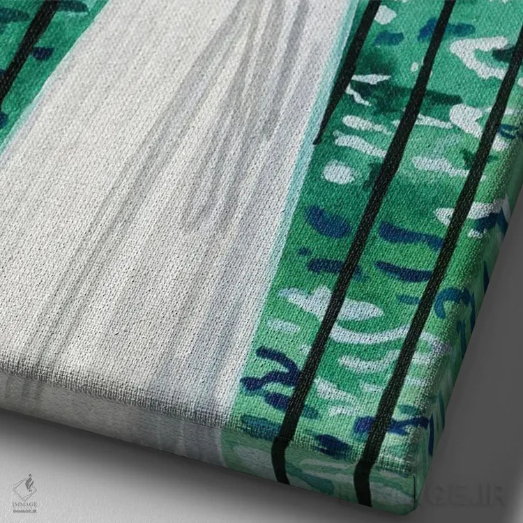 تابلو دکوراتیو وقتی در ونیز هستی اثر کارولین چسیا - نمای نزدیک بافت بوم