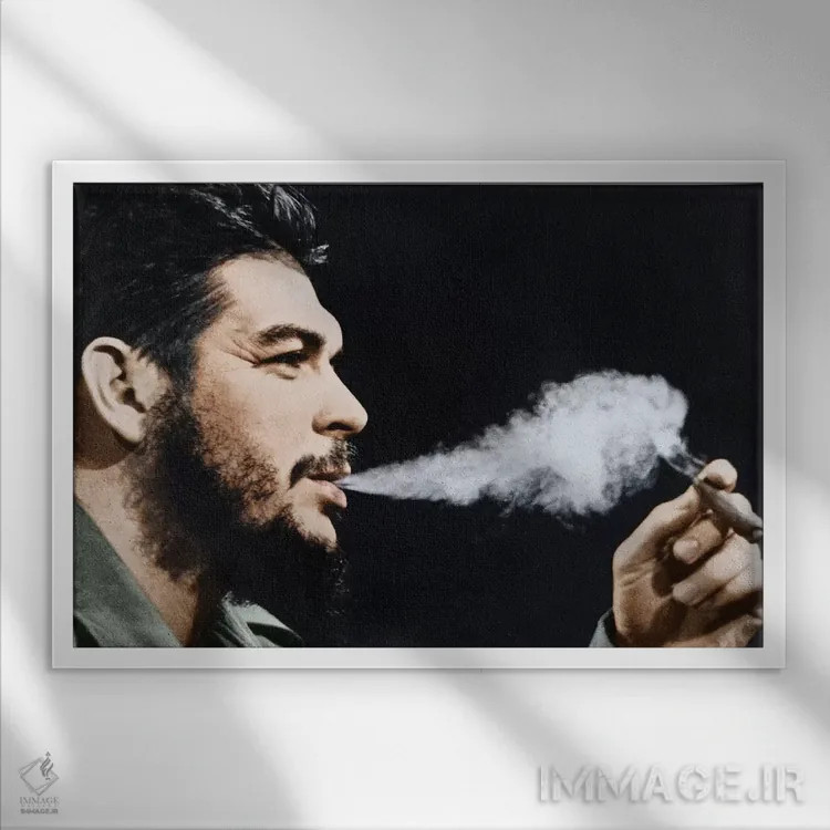 تابلو دکوراتیو ارنستو "چه" گوارا اثر گرنجر - نمای قابدار سفید