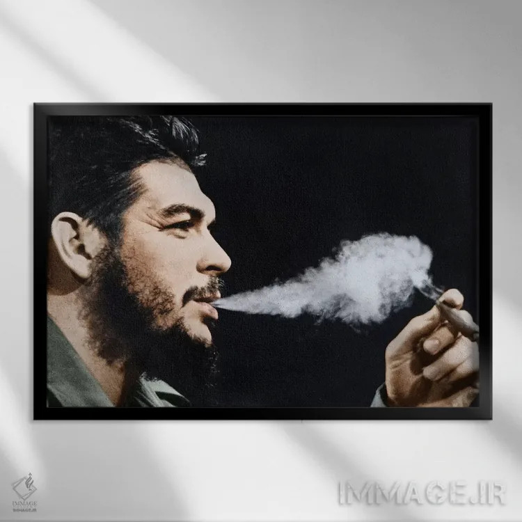 تابلو دکوراتیو ارنستو "چه" گوارا اثر گرنجر - نمای قابدار مشکی