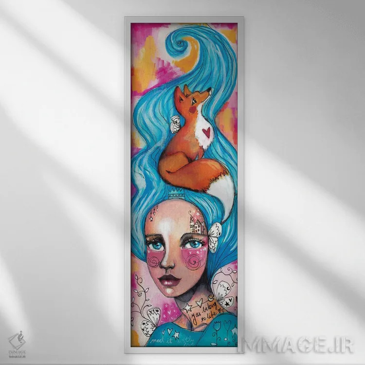 تابلو دکوراتیو تو متعلق به زندگی هستی اثر تامارا لاپورت - نمای قابدار سفید