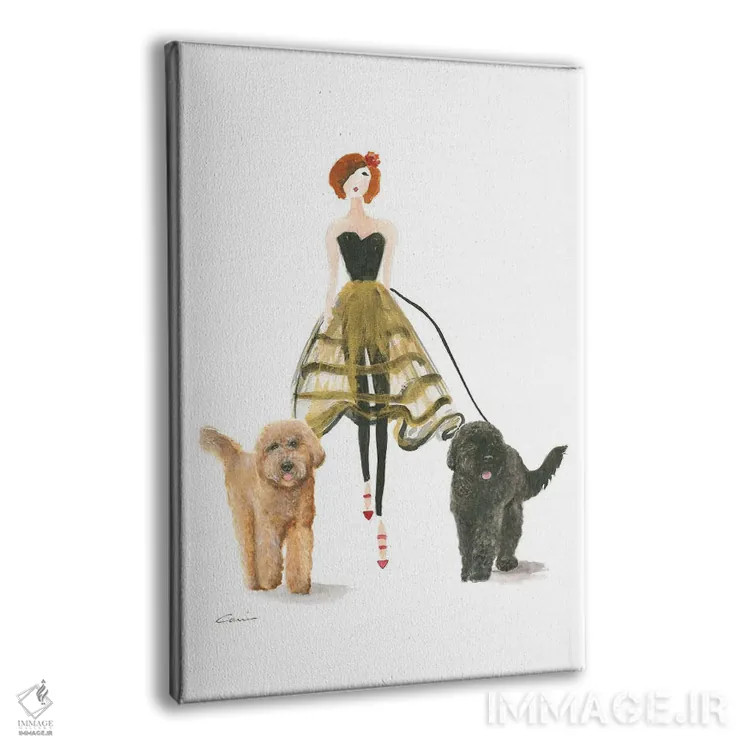 تابلو دکوراتیو پیاده روی عصرگاهی اثر کانی کالم - نمای پرسپکتیو محصول