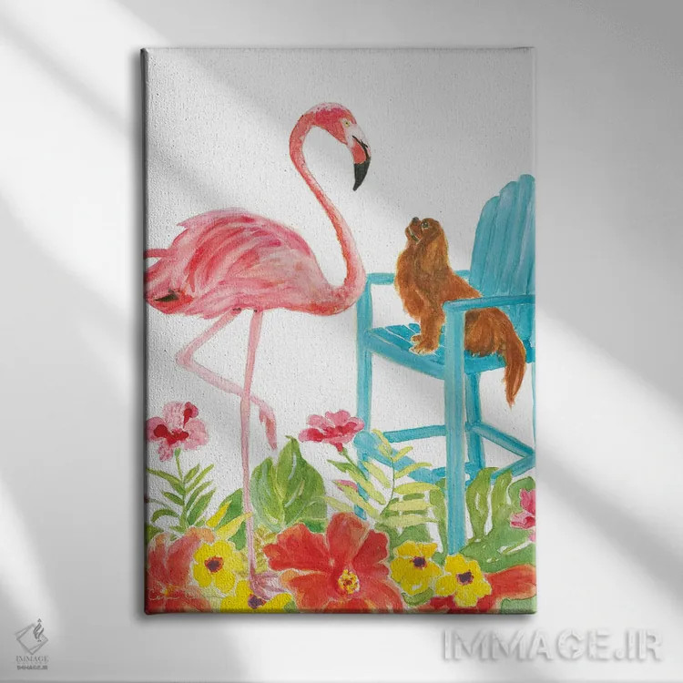 تابلو دکوراتیو فوبی و دلیلا اثر کانی کالم - نمای روبهرو روی دیوار