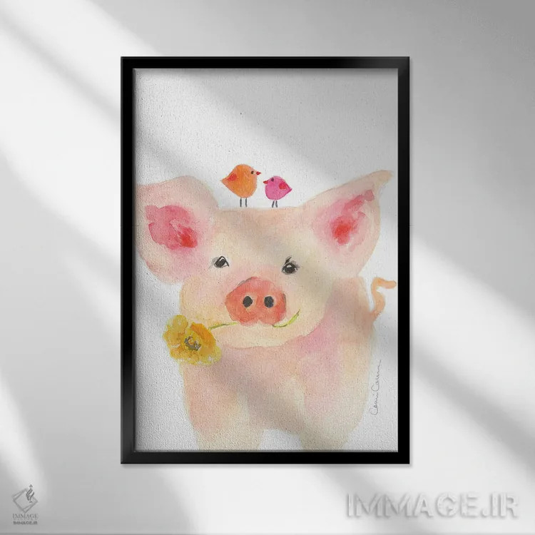 تابلو دکوراتیو تریفل ها اثر کانی کالم - نمای قابدار مشکی