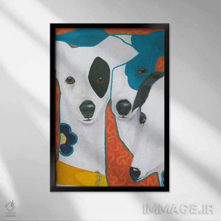 تابلو دکوراتیو بی نهایت وفادار اثر کانی کالم - نمای قابدار مشکی