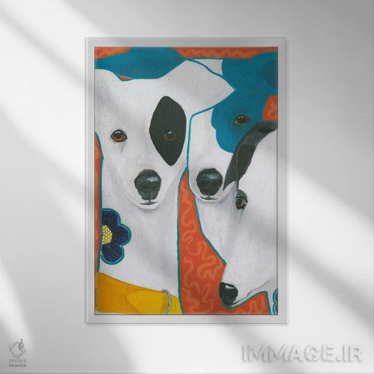 تابلو دکوراتیو بی نهایت وفادار اثر کانی کالم - نمای قابدار سفید