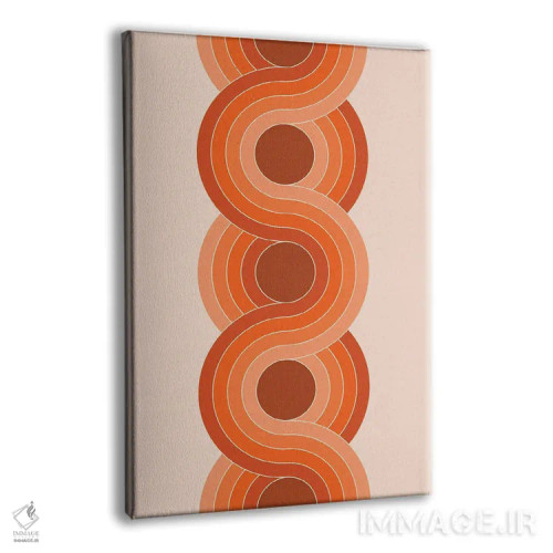 تابلو انتزاعی زنجیره صخره سرخ اثر دیزاینز سرکا ۷۸ - نمای پرسپکتیو محصول