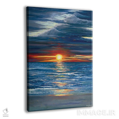 تابلو دکوراتیو غروب ناپل اثر کرتیس فانک - نمای پرسپکتیو محصول