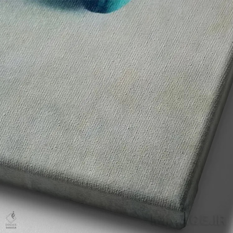 تابلو مینیمال روز من IV اثر کلودیا دروسرت - نمای نزدیک بافت بوم